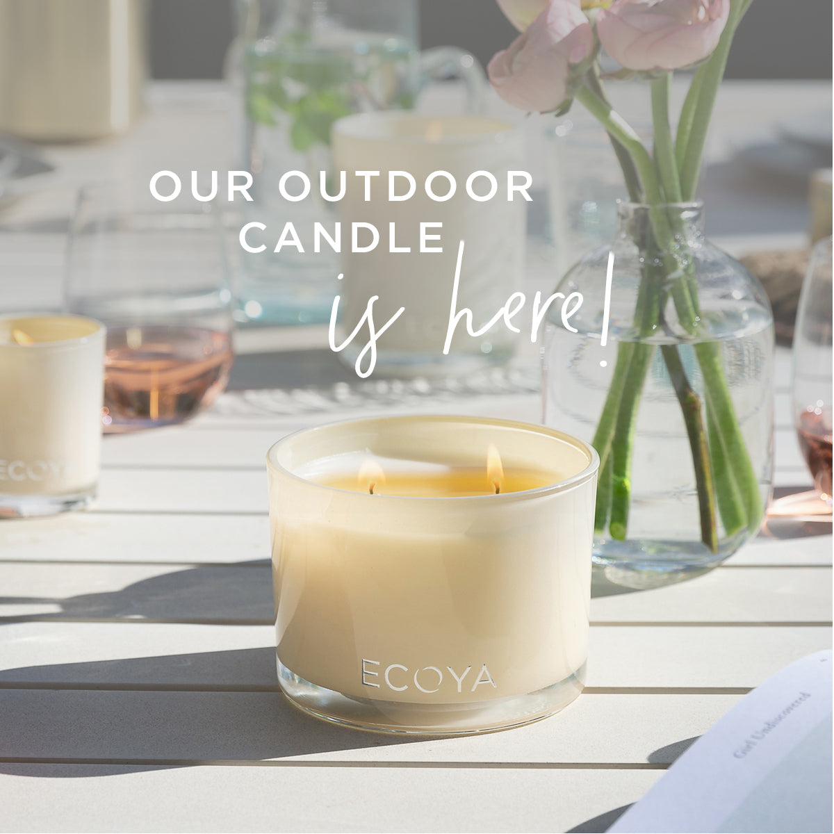 Our Outdoor Candle Is A Touch Of Luxury For Your Outdoor Dining ECOYA