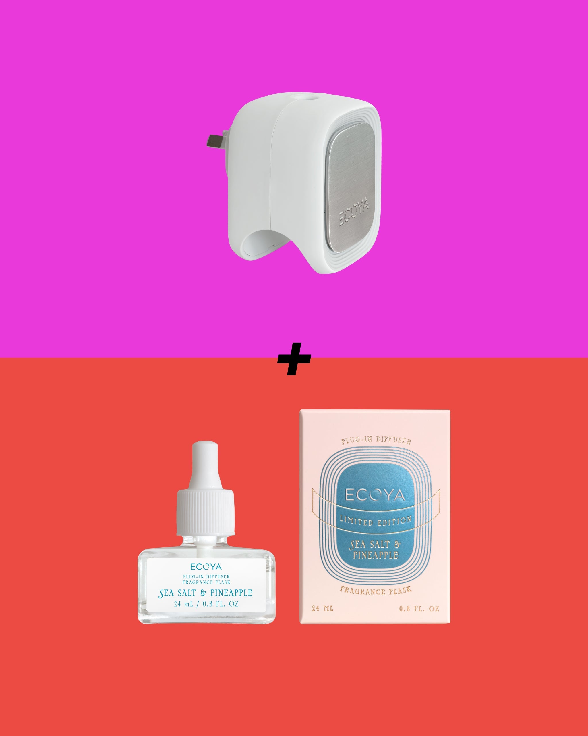 Plug-in + Flask Bundle: Sea Salt & Pineapple