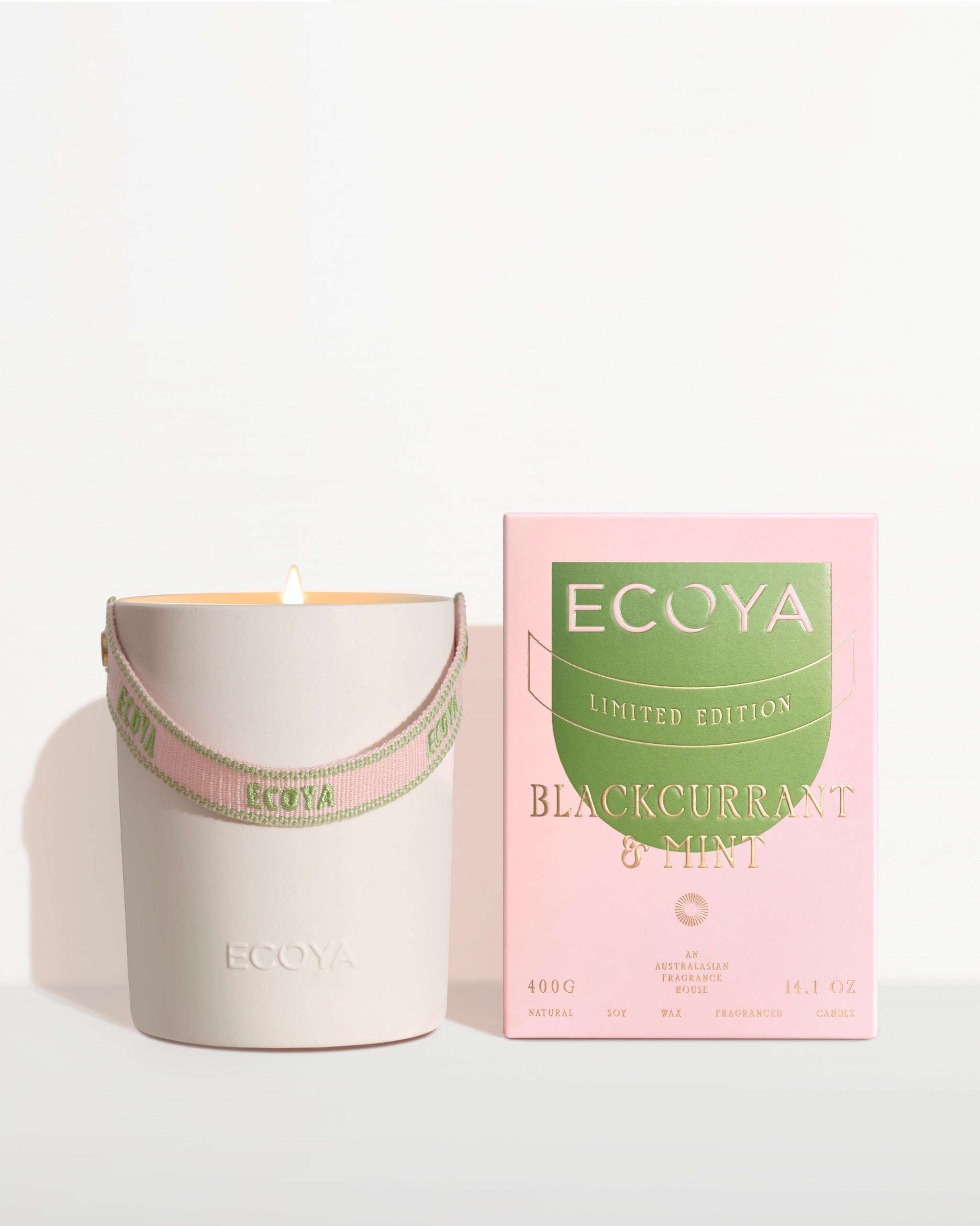 High Summer: Blackcurrant & Mint Ceramic Candle