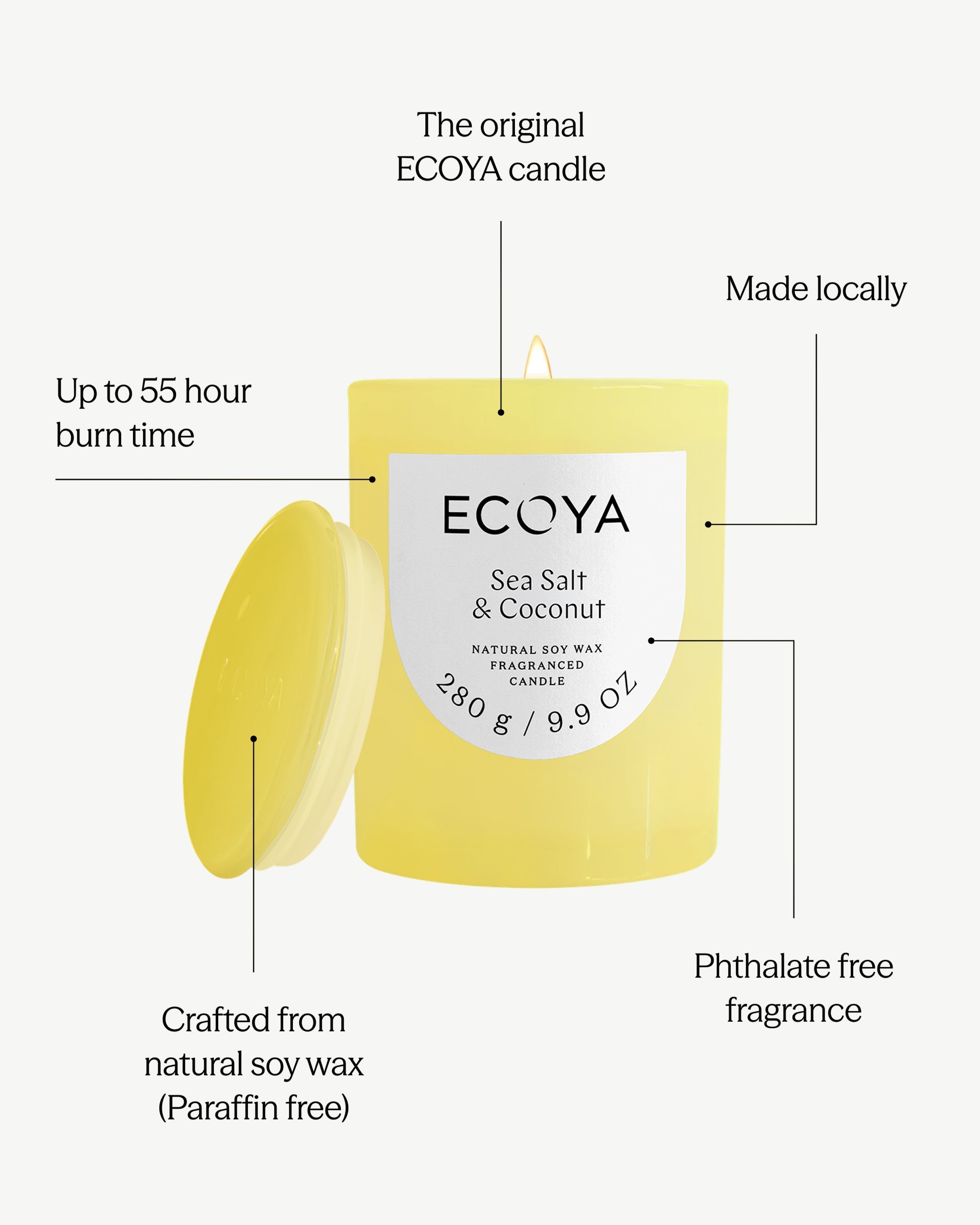 Sea Salt & Coconut Metro Candle