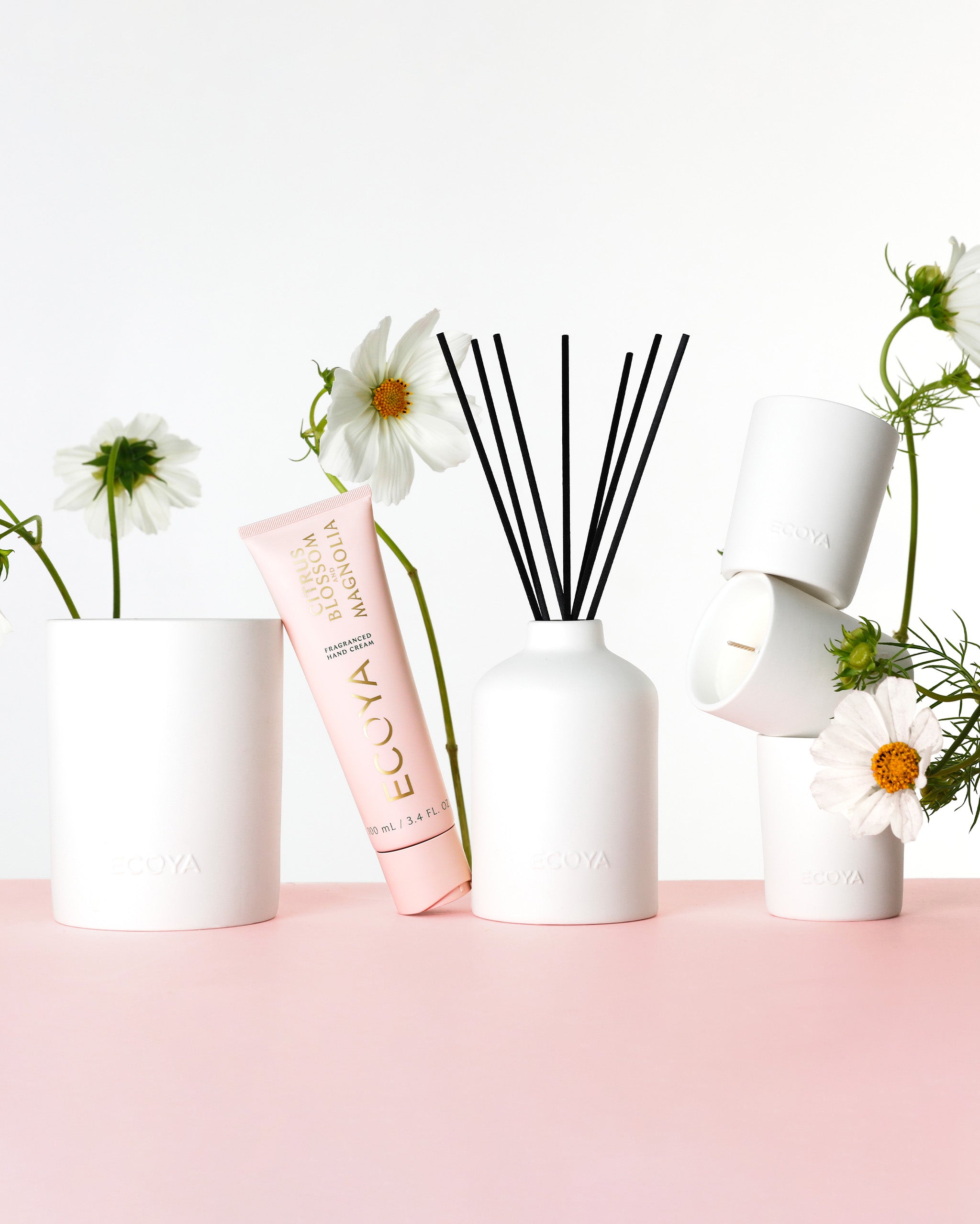 Ceramic Collection: Citrus Blossom & Magnolia Mini Ceramic Candle Gift Set