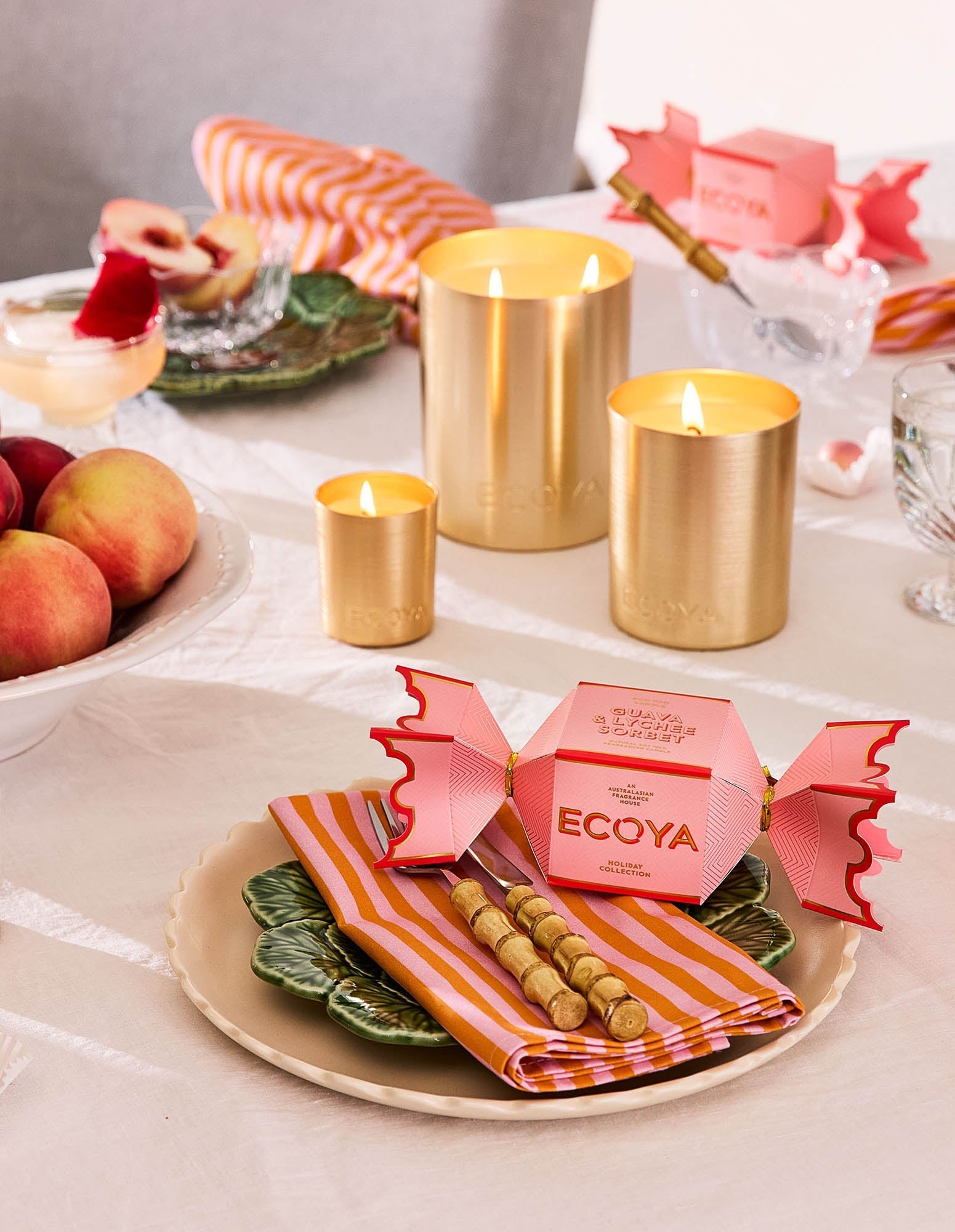 Holiday: Guava & Lychee Sorbet Tin Candle Bon Bon