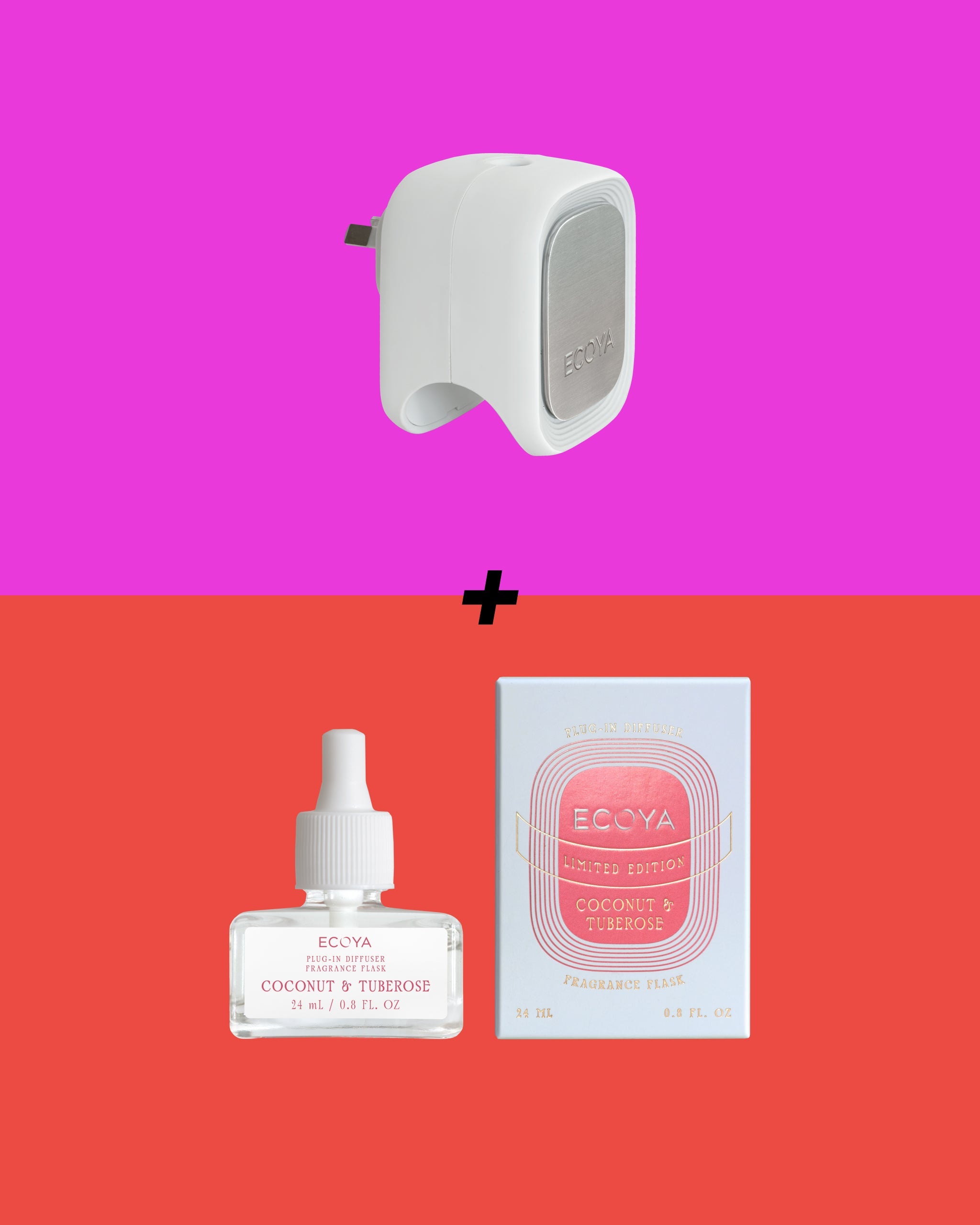 Plug-In + Flask Bundle: Coconut & Tuberose