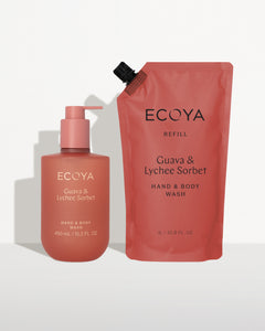 Guava & Lychee Sorbet Hand & Body Wash & Refill