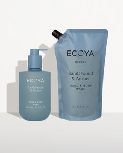 Sandalwood & Amber Hand & Body Wash & Refill