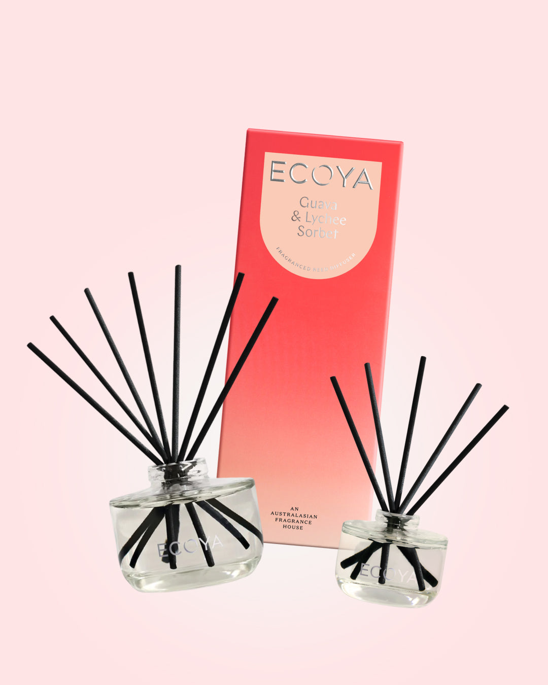 Guava & Lychee Sorbet Reed Diffuser Duo