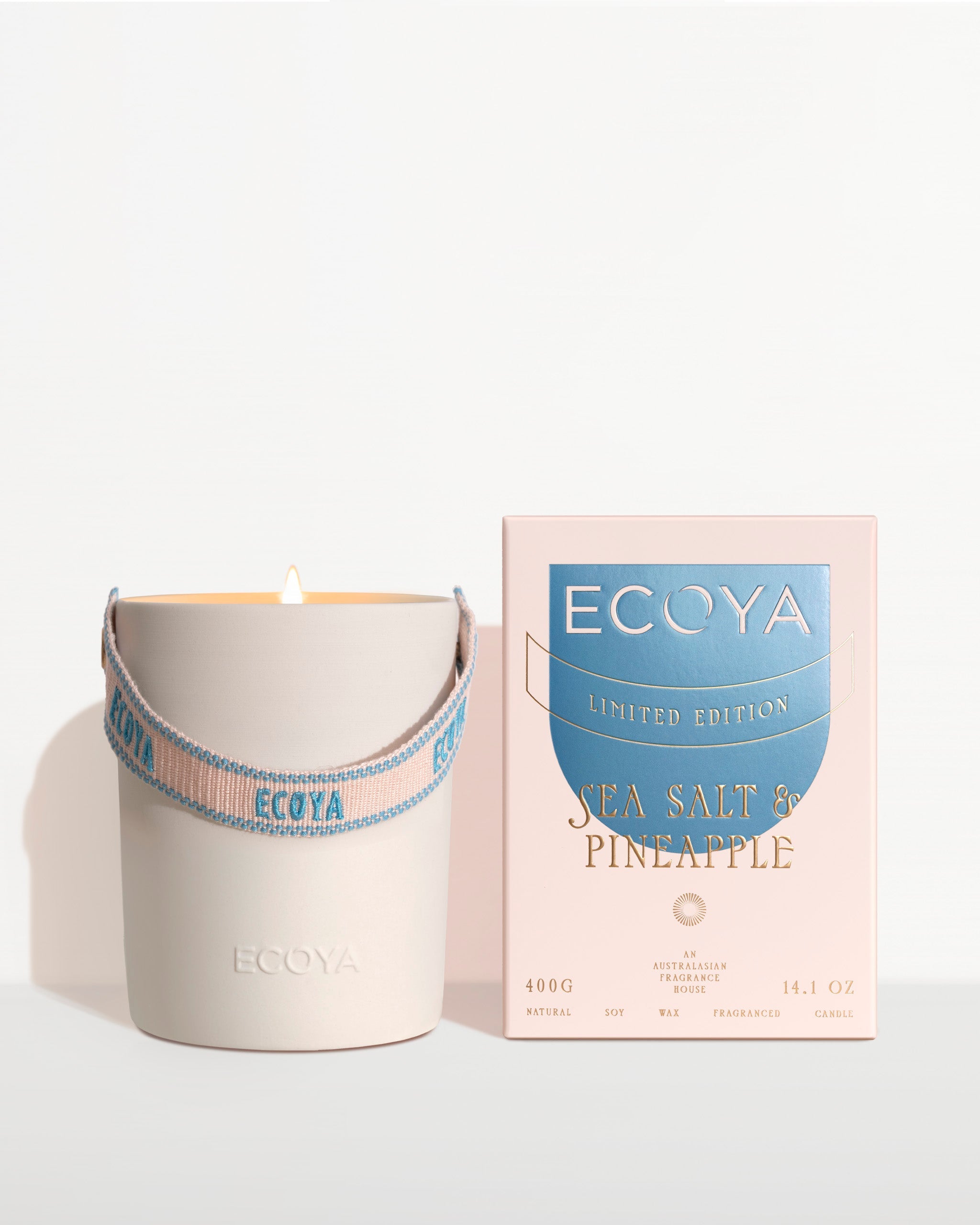 High Summer: Sea Salt & Pineapple Ceramic Candle