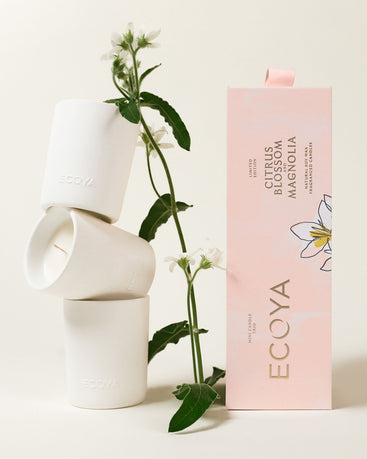 Mother's Day: Citrus Blossom & Magnolia Mini Ceramic Candle Gift Set