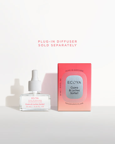 Pre-order: Plug-In Diffuser Fragrance Flask: Guava & Lychee Sorbet