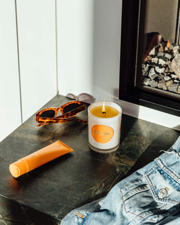 Blood Orange Metro Candle